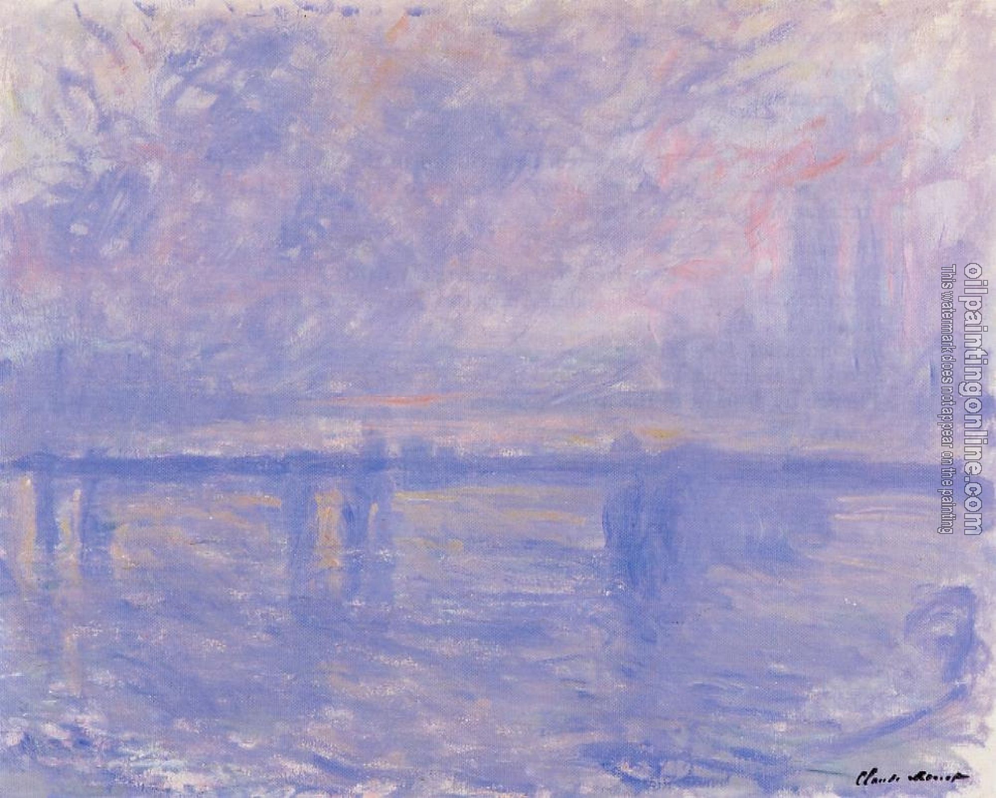 Monet, Claude Oscar - Charing Cross Bridge